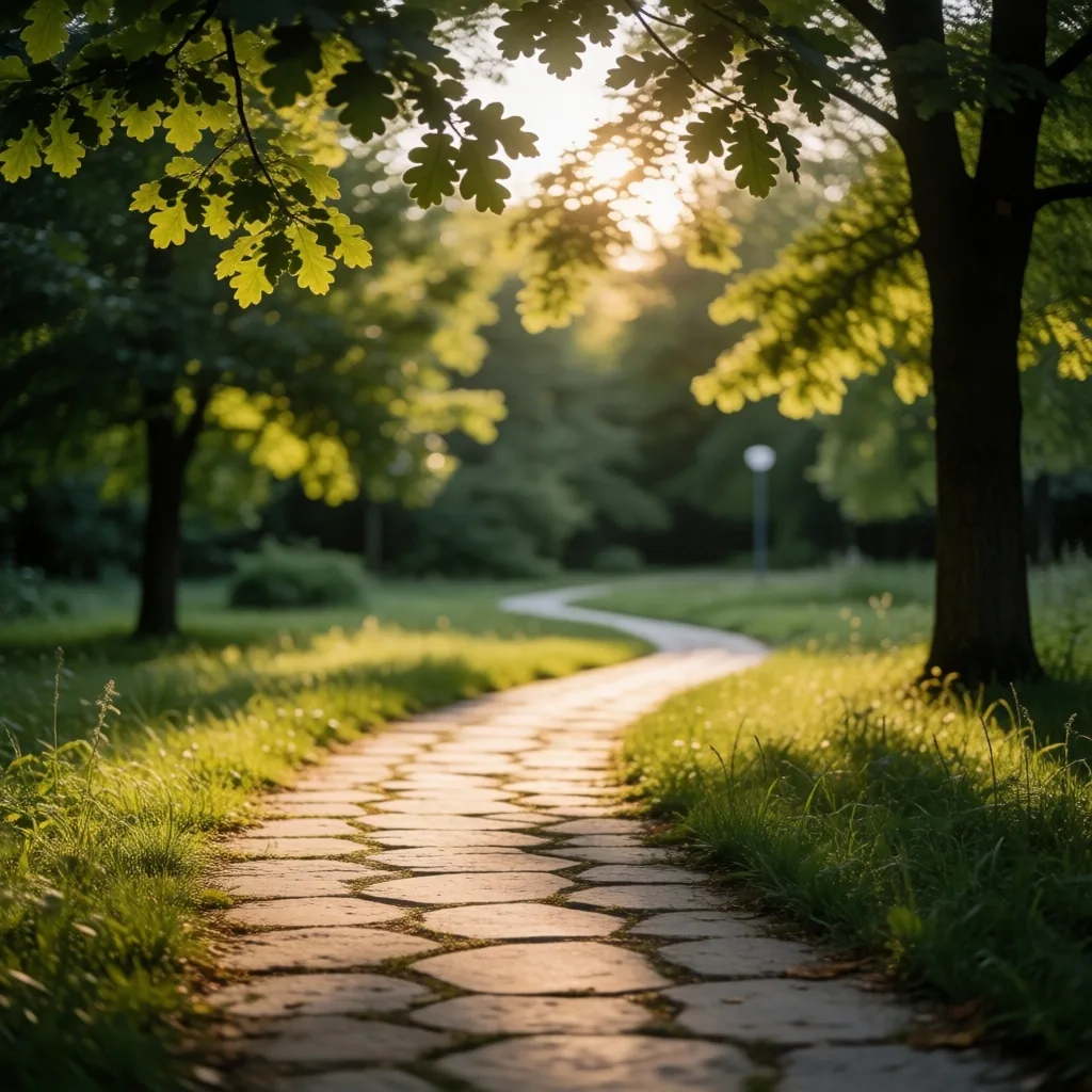 Staza za lagano kretanje kroz zeleni park